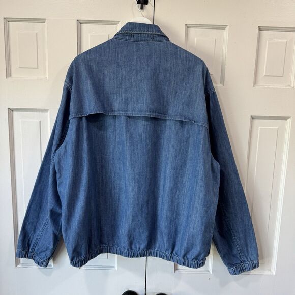 Todd Snyder Easy Going Release Denim Club Jacket Men’s XXL Zipper Bomber Blue - Picture 3 of 15
